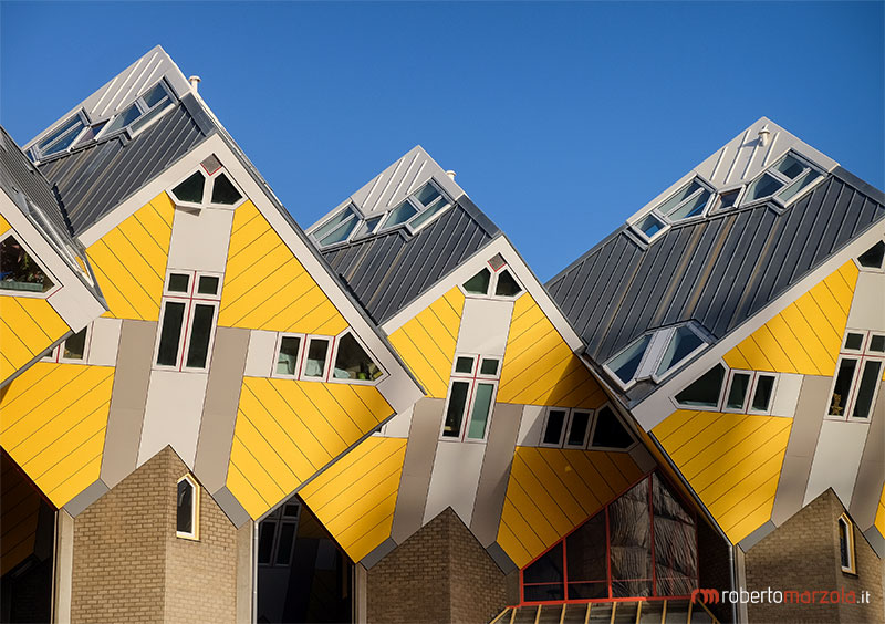 Cube houses in Rotterdam, The Netherlands. 
