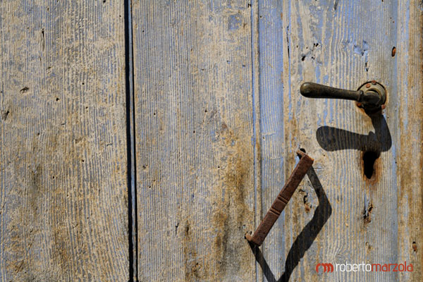  Particolare vecchia porta e maniglia - Erto
